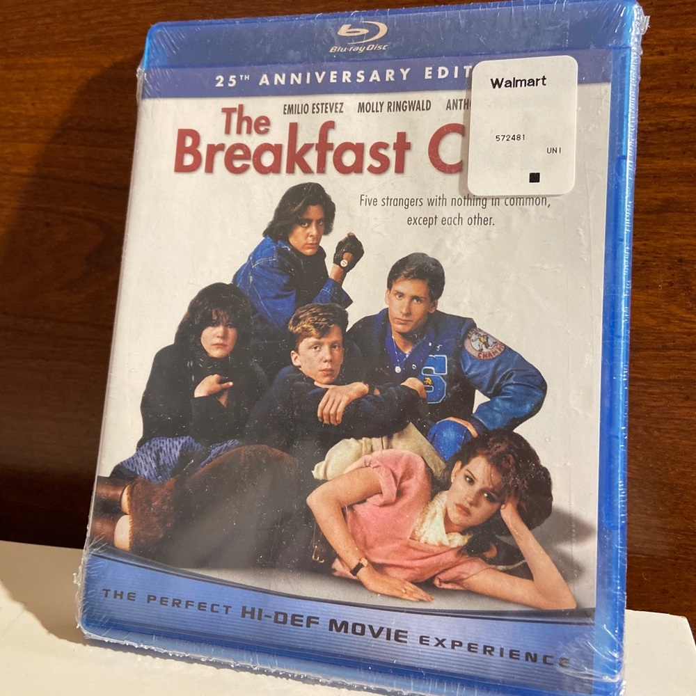 The Breakfast Club on Blu-ray (sealed package)